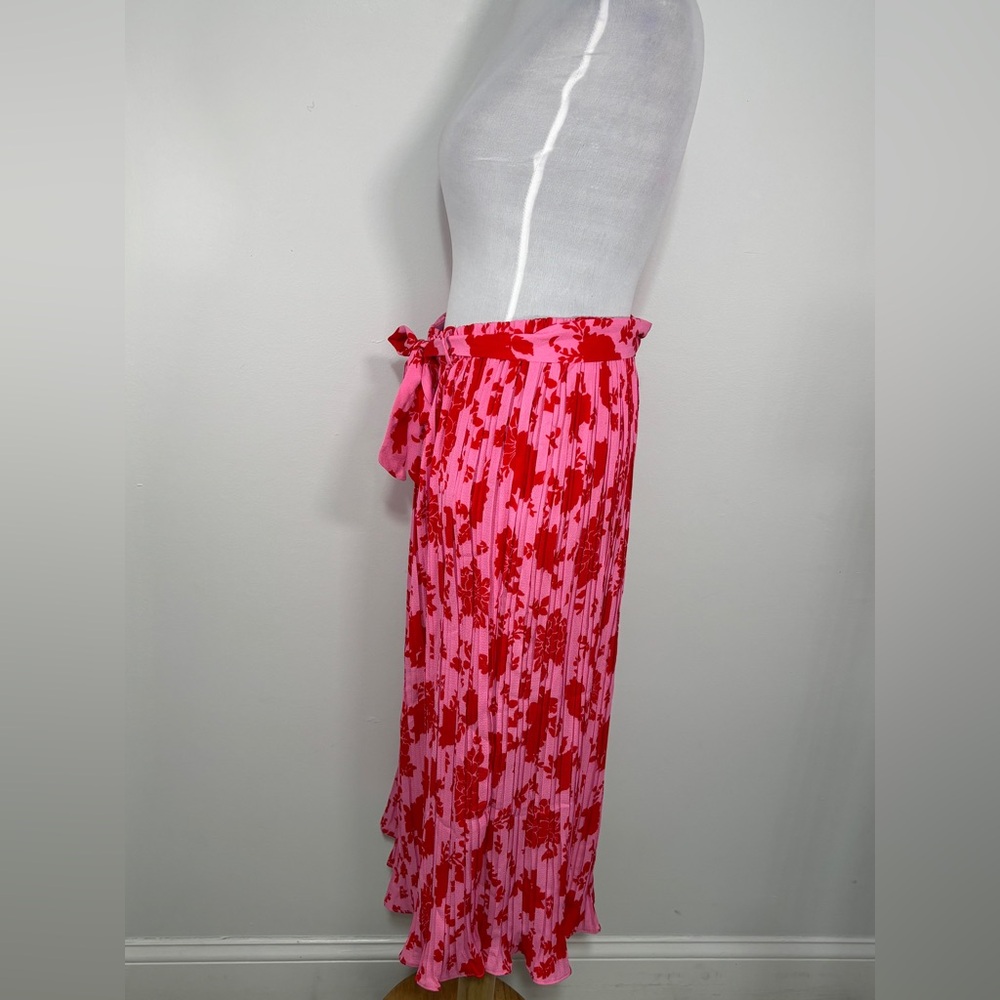 Alice Blue Pleated Pink Ditsy Floral Sheer Medium Ballet Accordion Size XL - Picture 3 of 4